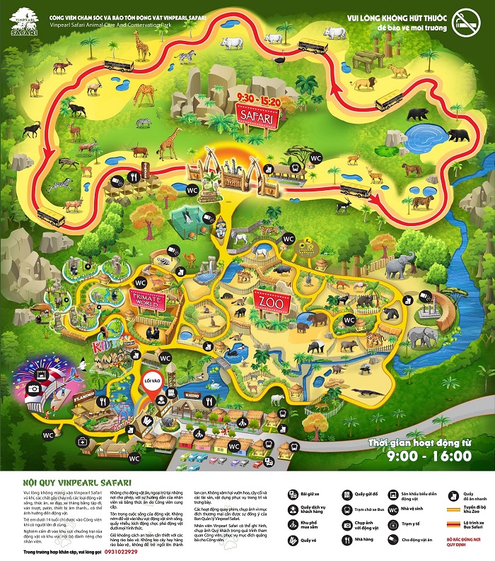 bản đồ Safari Phú Quốc