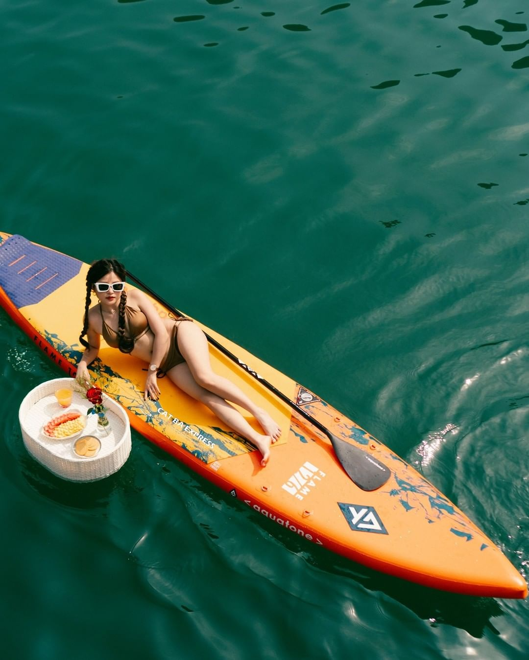 cheo thuyen kayak vinh lan ha